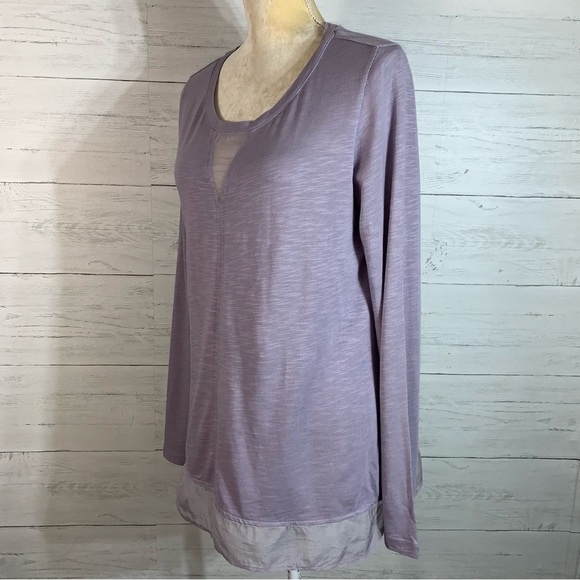 Soft Surroundings lavender tunic top size M - Picture 2 of 8